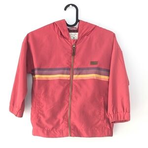 L&P Kids Red Hooded Fall/Spring Windbreaker/Light Rain Jacket ~ Size 5-6
